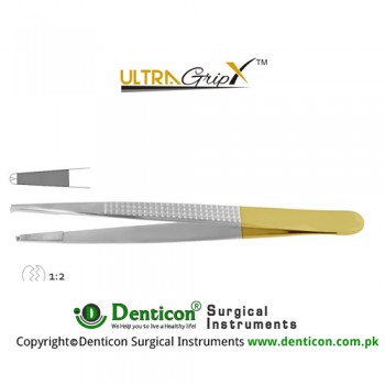 UltraGrip™ TC Bonney Dissecting Forcep 1 x 2 Teeth Stainless Steel, 17.5 cm - 7"